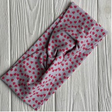 Повязка стрейч кулир, 10х21 см, серая с сердечками, шт. Повязка стрейч кулир, 10х21 см, серая с сердечками, шт.