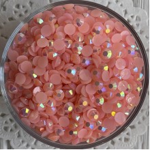Стразы непрозрачные с перламутром, 6,5 мм, розово-персиковый, упаковка 10000 шт.
