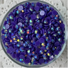 Стразы непрозрачные с перламутром, 6,5 мм, темно-фиолетовый, упаковка 10000 шт.