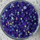 Стразы непрозрачные с перламутром, 6,5 мм, темно-фиолетовый, упаковка 10000 шт.