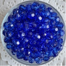 Хрусталь круглый, 10 мм, темно-синий, упаковка 500 г