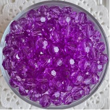 Хрусталь круглый, 10 мм, темно-сиреневый, упаковка 500 г