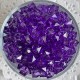 Хрусталь кубовидный, 10 мм, темно-фиолетовый, упаковка 500 г