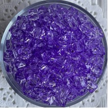 Хрусталь кубовидный, 10 мм, фиолетовый, упаковка 500 г