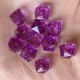 Хрусталь кубовидный, 10 мм, темно-сиреневый, упаковка 500 г