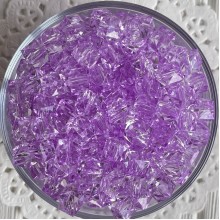 Хрусталь кубовидный, 10 мм, лиловый, упаковка 500 г