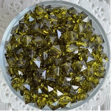 Хрусталь кубовидный, 10 мм, хаки, упаковка 500 г