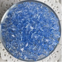 Хрусталь кубовидный, 10 мм, небесно-голубой, упаковка 500 г