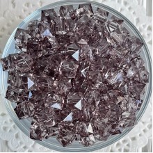 Хрусталь кубовидный, 10 мм, графитовый, упаковка 500 г