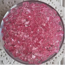 Хрусталь кубовидный, 10 мм, розовый, упаковка 500 г