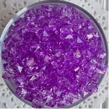 Хрусталь кубовидный, 10 мм, сиреневый, упаковка 500 г