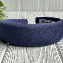 Обруч спорт велюр обьемный, 4 см, сине-фиолетовый, шт.