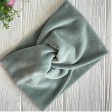 Повязка спорт велюр широкая, 14 см, мятный, шт.