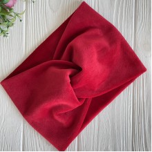 Повязка спорт велюр широкая, 14 см, красный, шт.