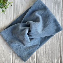 Повязка спорт велюр широкая, 14 см, бирюзовый, шт.