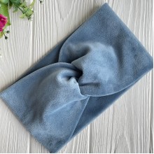 Повязка спорт велюр, 12 см, бирюзовый, шт.