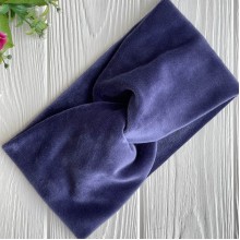 Повязка спорт велюр, 12 см, сине-фиолетовый, шт.