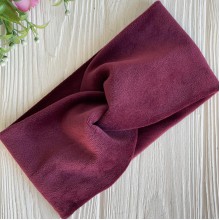 Повязка спорт велюр mini, 9х18 см, бордовая, шт.