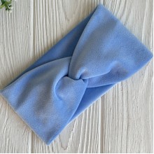 Повязка спорт велюр mini, 9х18 см, голубая, шт.