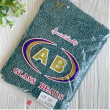 Бисер непрозрачный, размер 12/0, изумрудный (KQ36), упаковка 400 г