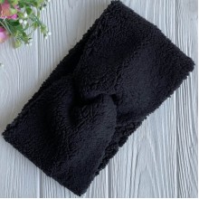 Повязка барашек, 12х23 см, черный, шт.