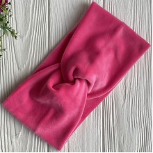 Повязка спорт велюр, 12 см, светло-малиновый, шт.