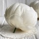 Пион тканевый, 8 см, молочный, упаковка 10 шт.
