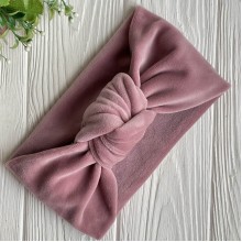 Повязка спорт велюр узелок mini, 11х20 см, пудровая, шт.