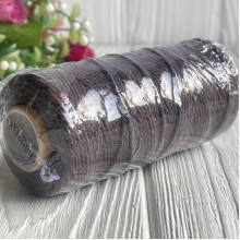 Хлопковый шнур, 2 мм, коричневый, рулон 100 м Хлопковый шнур, 2 мм, коричневый, рулон 100 м