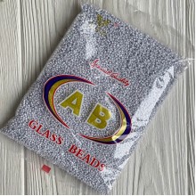 Бисер непрозрачный, размер 12/0, светло-серый перламутр (DB733), упаковка 400 г