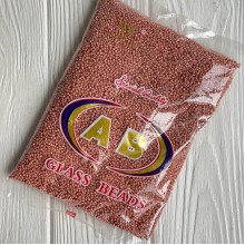 Бисер непрозрачный, размер 12/0, пудровый (701), упаковка 400 г