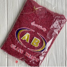 Бисер непрозрачный, размер 12/0, бургунди (715), упаковка 400 г