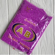 Бисер непрозрачный, размер 12/0, сиреневый (723), упаковка 400 г