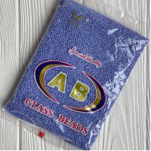 Бисер непрозрачный, размер 12/0, васильковый (696), упаковка 400 г