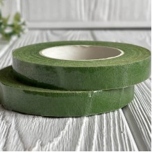Тейп-лента, 12 мм, зеленая, рулон 27,5 м