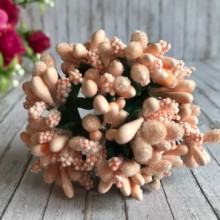 Веточка с тычинками, светло-персиковая, упаковка 144 шт.