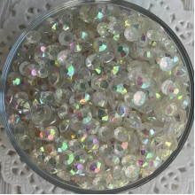 Стразы прозрачные, 6,5 мм, перламутр, упаковка 10000 шт.