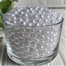 Жемчуг, 5 мм, белый (пластик), упаковка 500 г