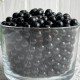 Жемчуг, 8 мм, черный (пластик), упаковка 500 г