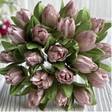 Подснежник, 2 см, пудровый, пучек из 20 цветочков