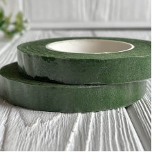 Тейп-лента, 12 мм, темно-зеленая, рулон 27,5 м