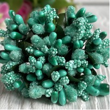 Веточка с тычинками, мятный, упаковка 144 шт.