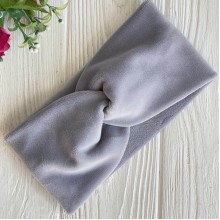 Повязка спорт велюр mini, 9х18 см, серая, шт.