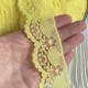 Мереживо нестрейчеве Аркадія, 4 см, жовте, рулон 270 м
