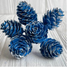 Веточка хмели, 2,5х12 см, темно-синий, упаковка 60 шт.