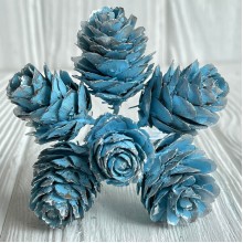 Веточка хмели, 2,5х12 см, насыщенно-голубой, упаковка 60 шт.