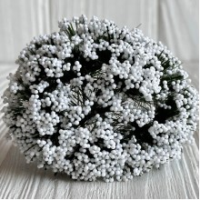 Травка, 9 см, белая, упаковка 144 шт.