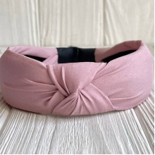 Обруч софт чалма однотонный, 4 см, пудровый, шт.