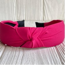 Обруч софт чалма однотонный, 4 см, малиновый, шт.
