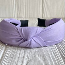 Обруч софт чалма однотонный, 4 см, лиловый, шт.